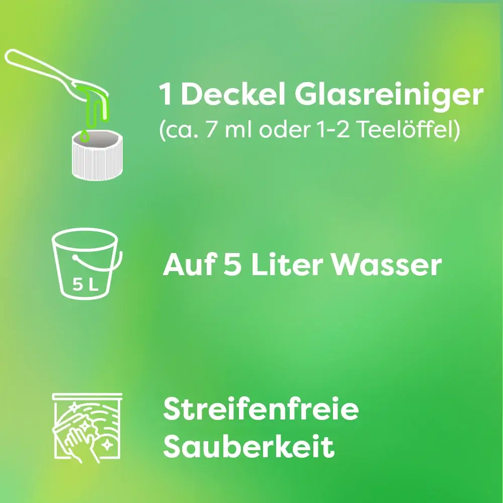 Anwendung Glasreiniger