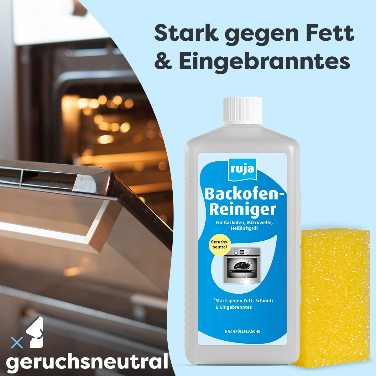 Backofen-Reiniger | 1 Liter inkl. Spezialschwamm